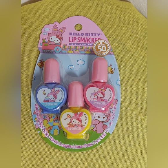 Hello Kitty Lip Smackers 50th Anniversary Nail Polish Trio - Picture 4 of 8